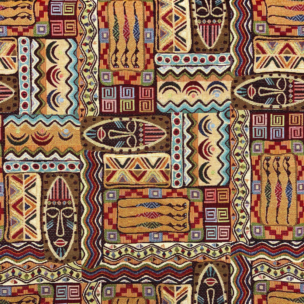 Luxury Weight Cotton Rich Tapestry Fabric | New World Full Colour 55" (140cm) Wide – Sold by the Meter