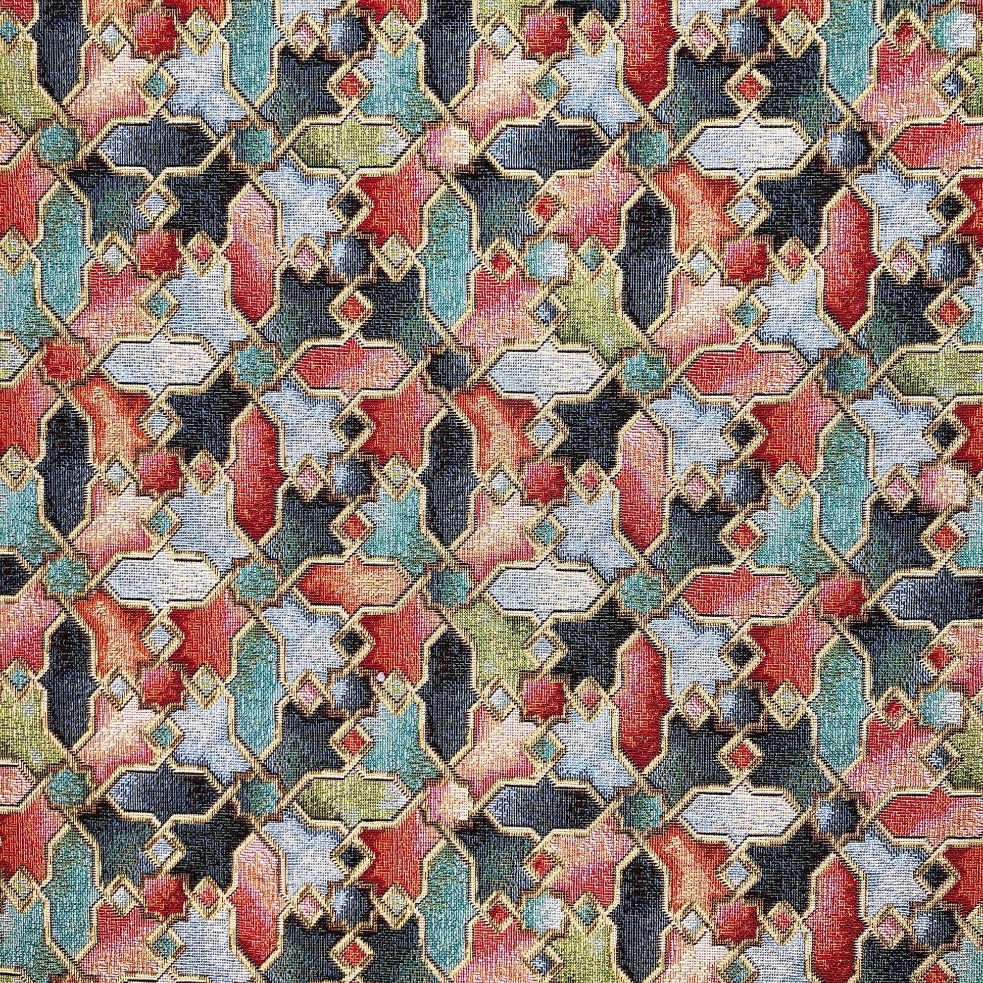 Luxury Weight Cotton Rich Tapestry Fabric | New World Full Colour 55" (140cm) Wide – Sold by the Meter