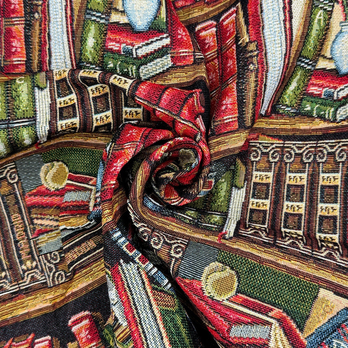 Luxury Weight Cotton Rich Tapestry Fabric | New World Full Colour 55" (140cm) Wide – Sold by the Meter