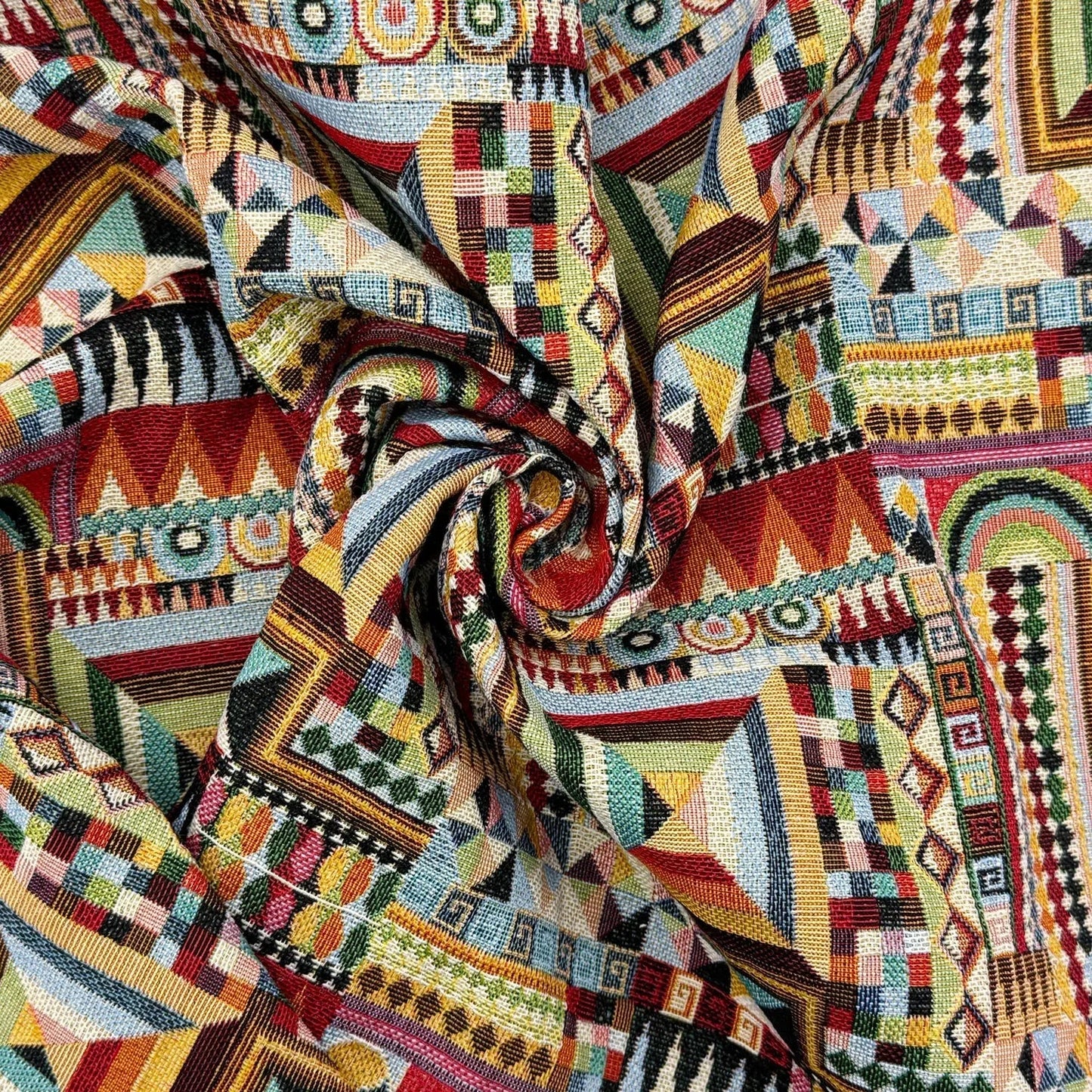 Luxury Weight Cotton Rich Tapestry Fabric | New World Full Colour 55" (140cm) Wide â€“ Sold by the Meter
