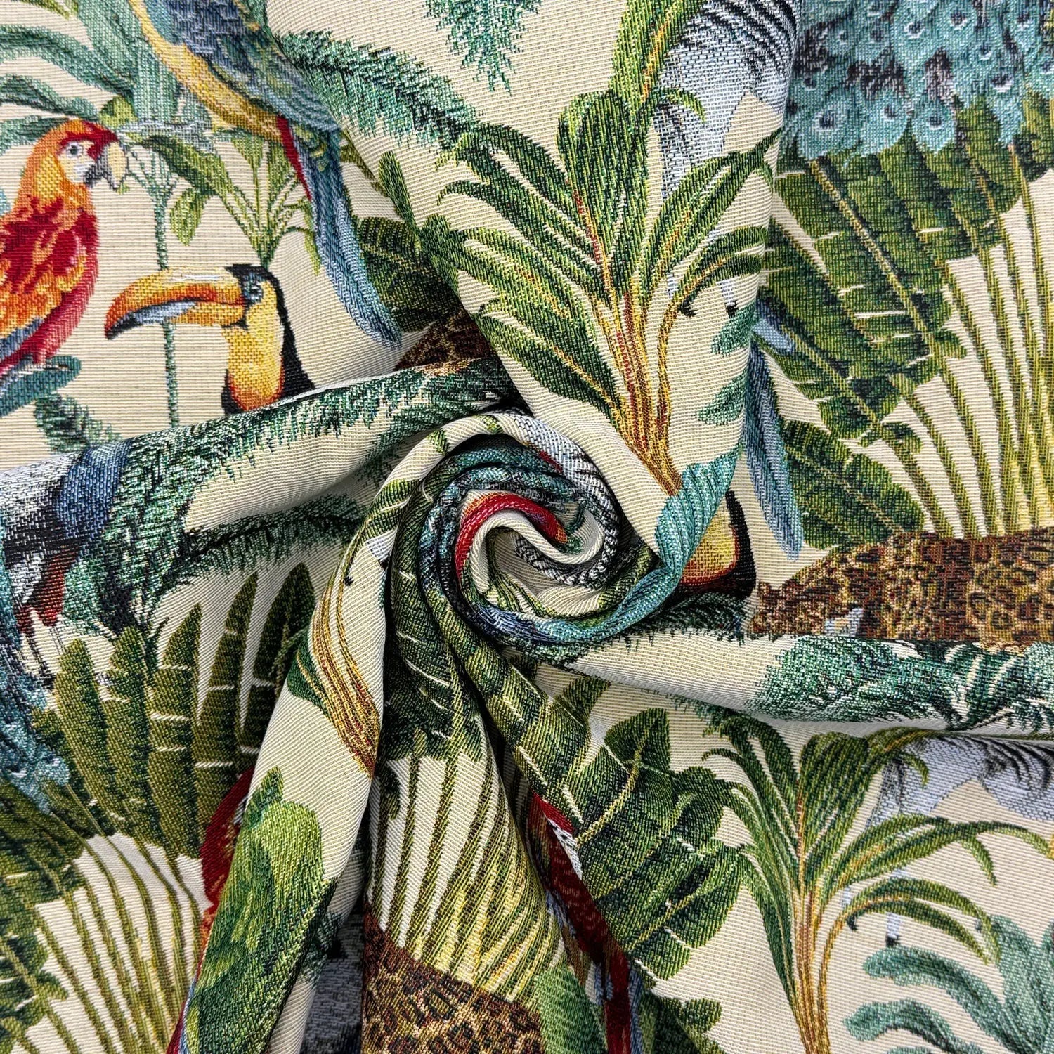 Luxury Cotton Rich Tapestry Fabric â€“ New World Full Colour 55" (140cm) Wide â€“ 15M Roll