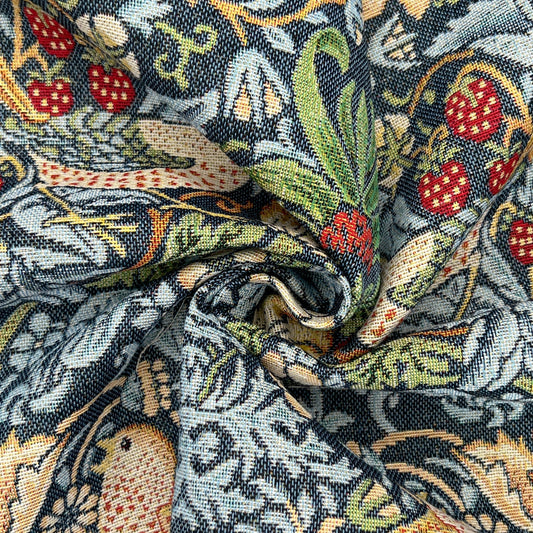 William Morris Tapestry Fabric | Luxury Cotton Rich Side-Matching Tapestry 55" (140cm) Wide – Sold by the Meter