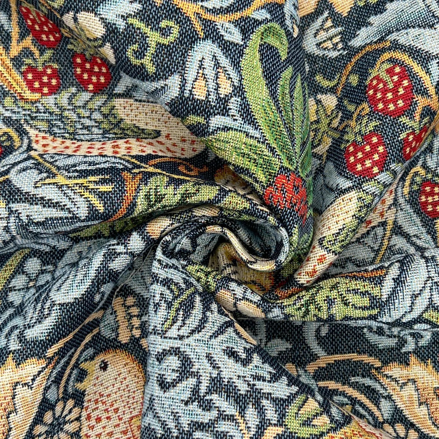 William Morris Tapestry Fabric â€“ Luxury Cotton Rich Side-Matching 55" (140cm) Wide â€“ 15M Roll