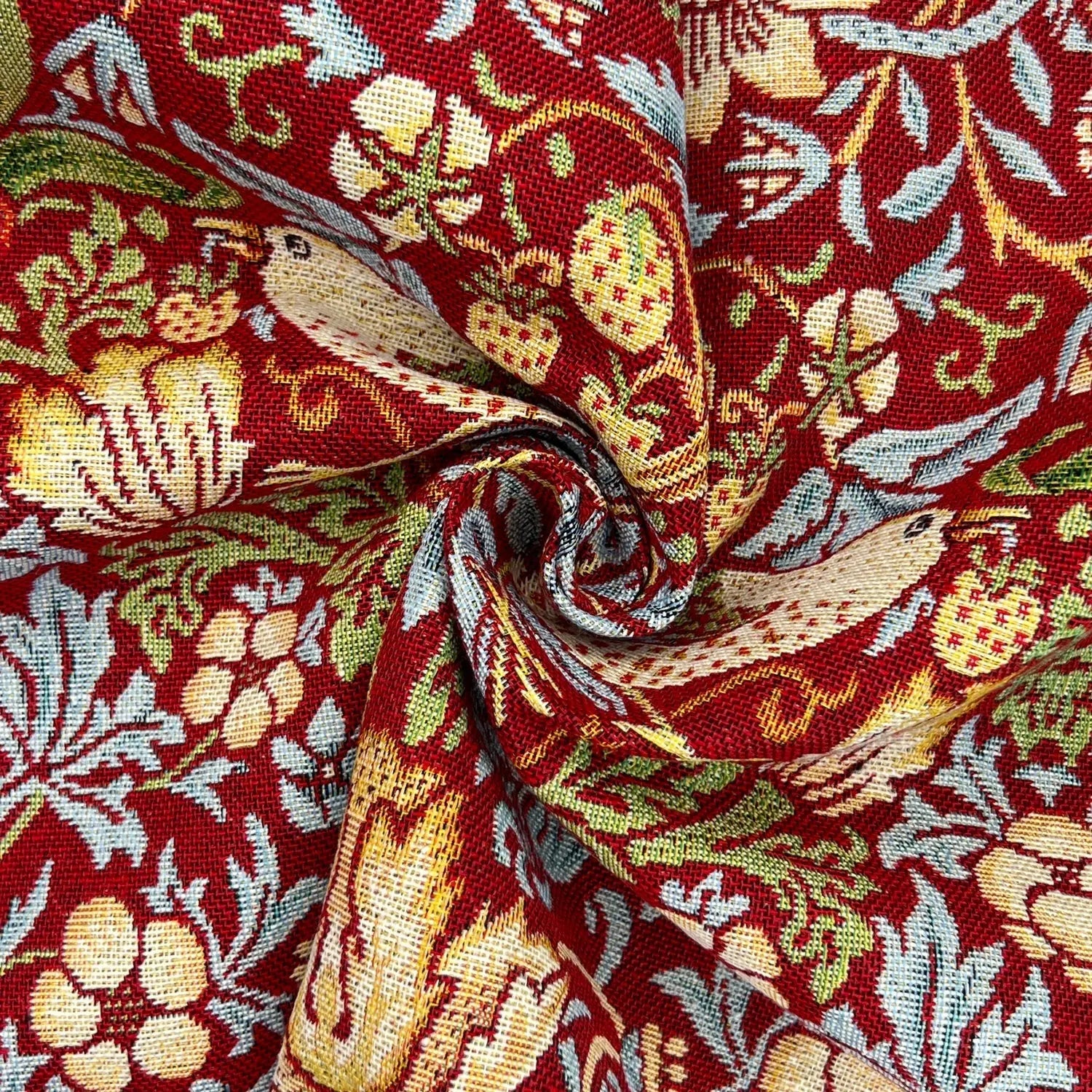 William Morris Tapestry Fabric â€“ Luxury Cotton Rich Side-Matching 55" (140cm) Wide â€“ 15M Roll