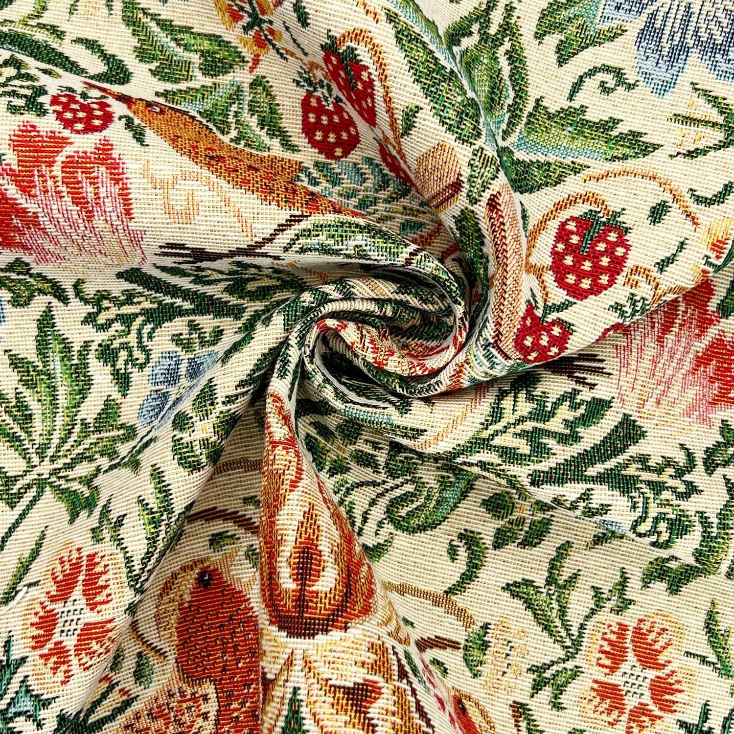William Morris Tapestry Fabric â€“ Luxury Cotton Rich Side-Matching 55" (140cm) Wide â€“ 15M Roll