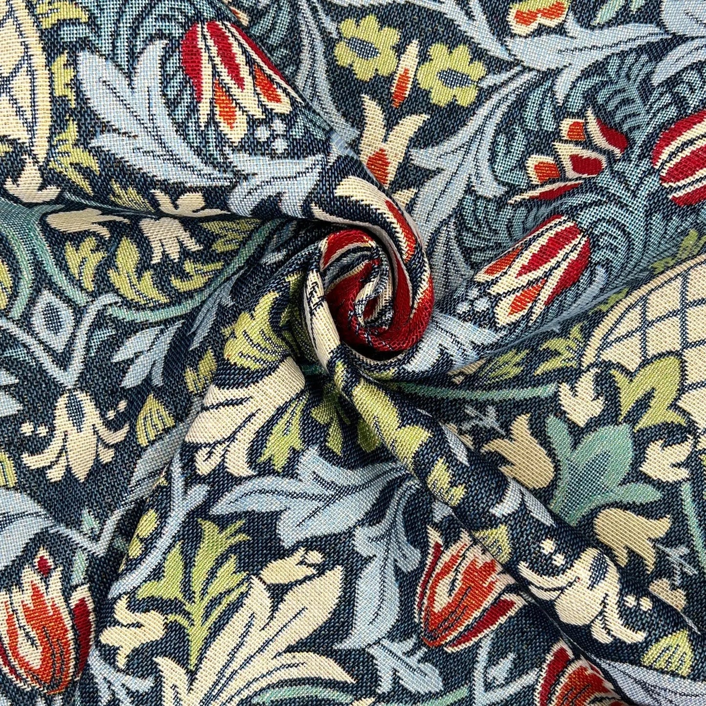 William Morris Tapestry Fabric â€“ Luxury Cotton Rich Side-Matching 55" (140cm) Wide â€“ 15M Roll
