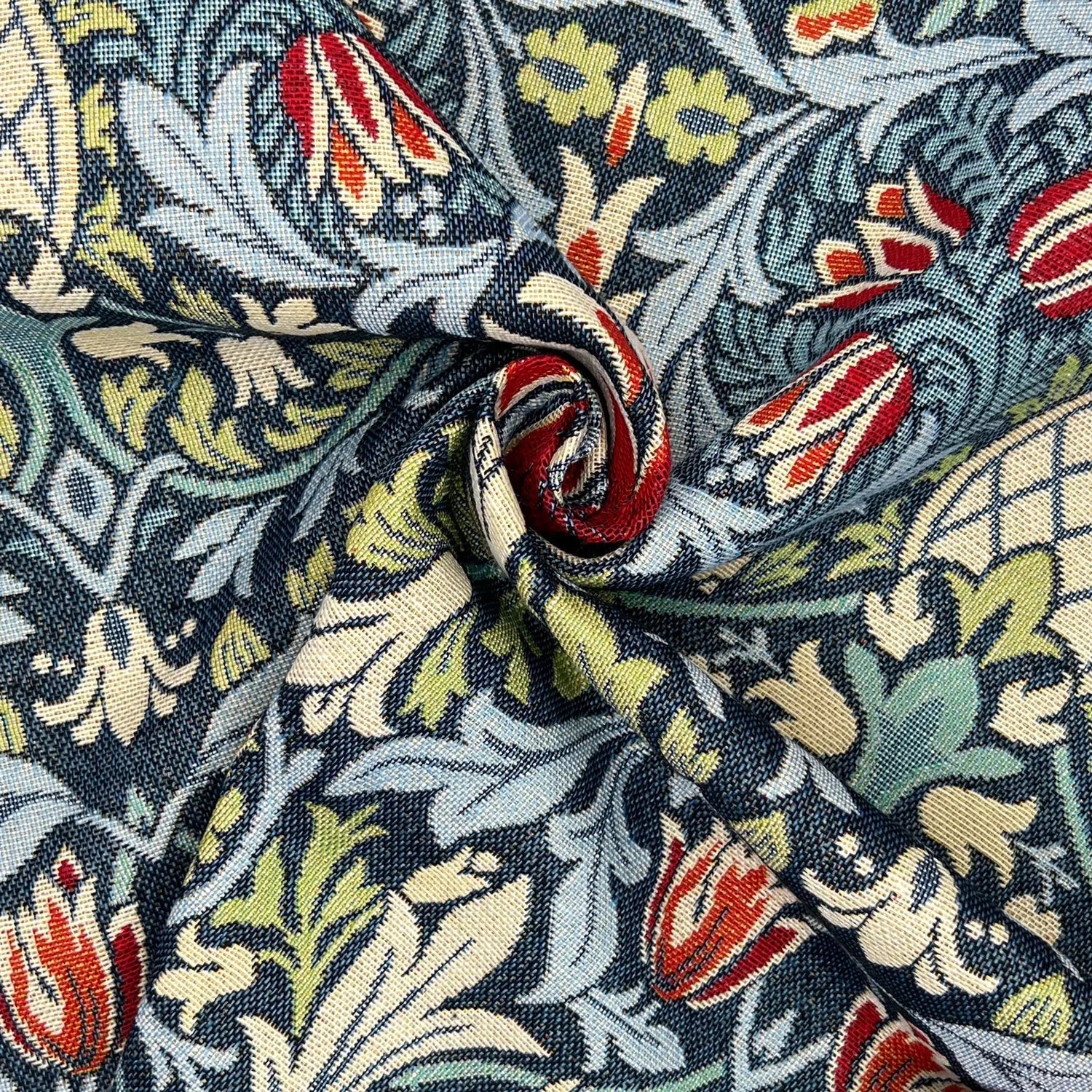 William Morris Tapestry Fabric â€“ Luxury Cotton Rich Side-Matching 55" (140cm) Wide â€“ 15M Roll