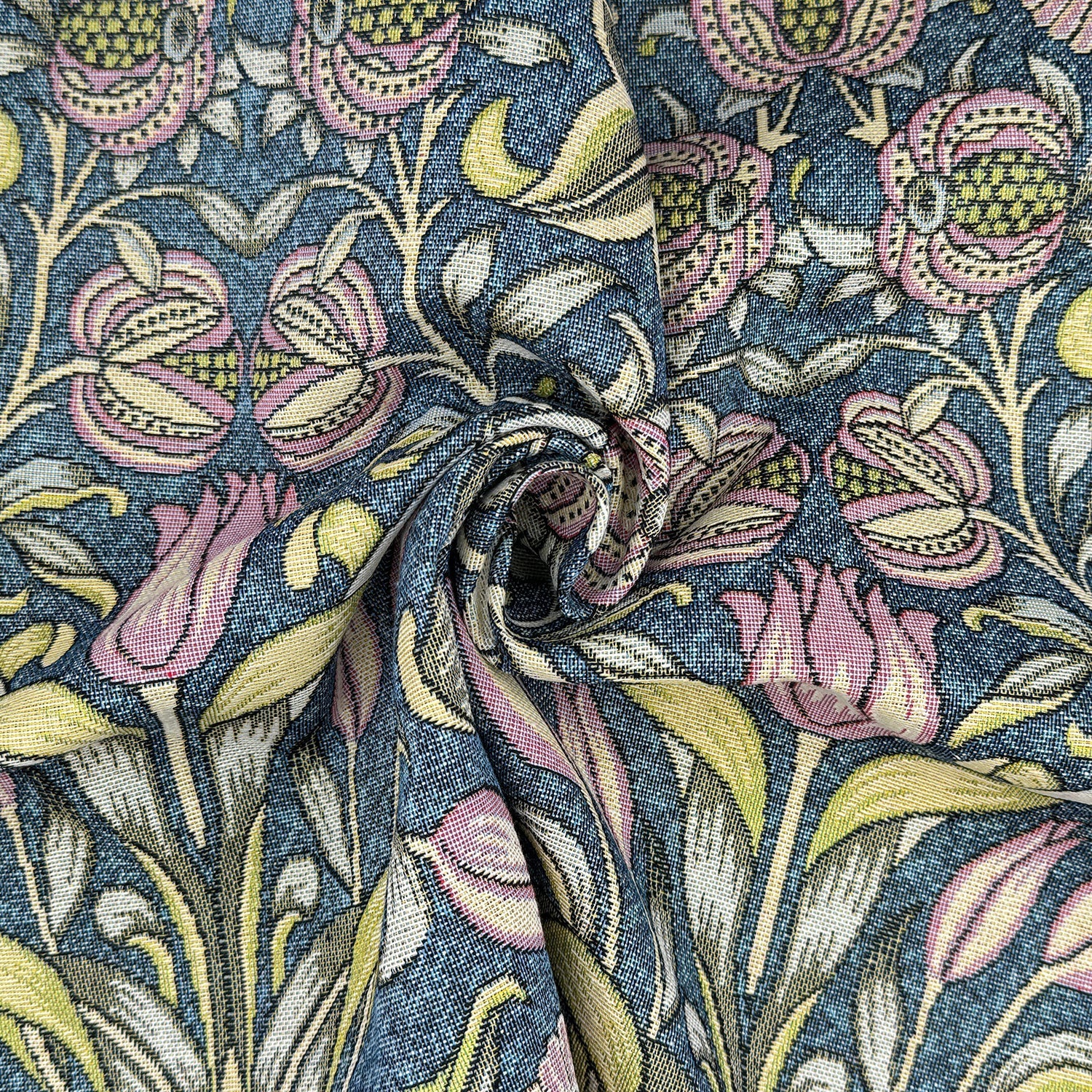 William Morris Tapestry Fabric | Luxury Cotton Rich Side-Matching Tapestry 55" (140cm) Wide – Sold by the Meter