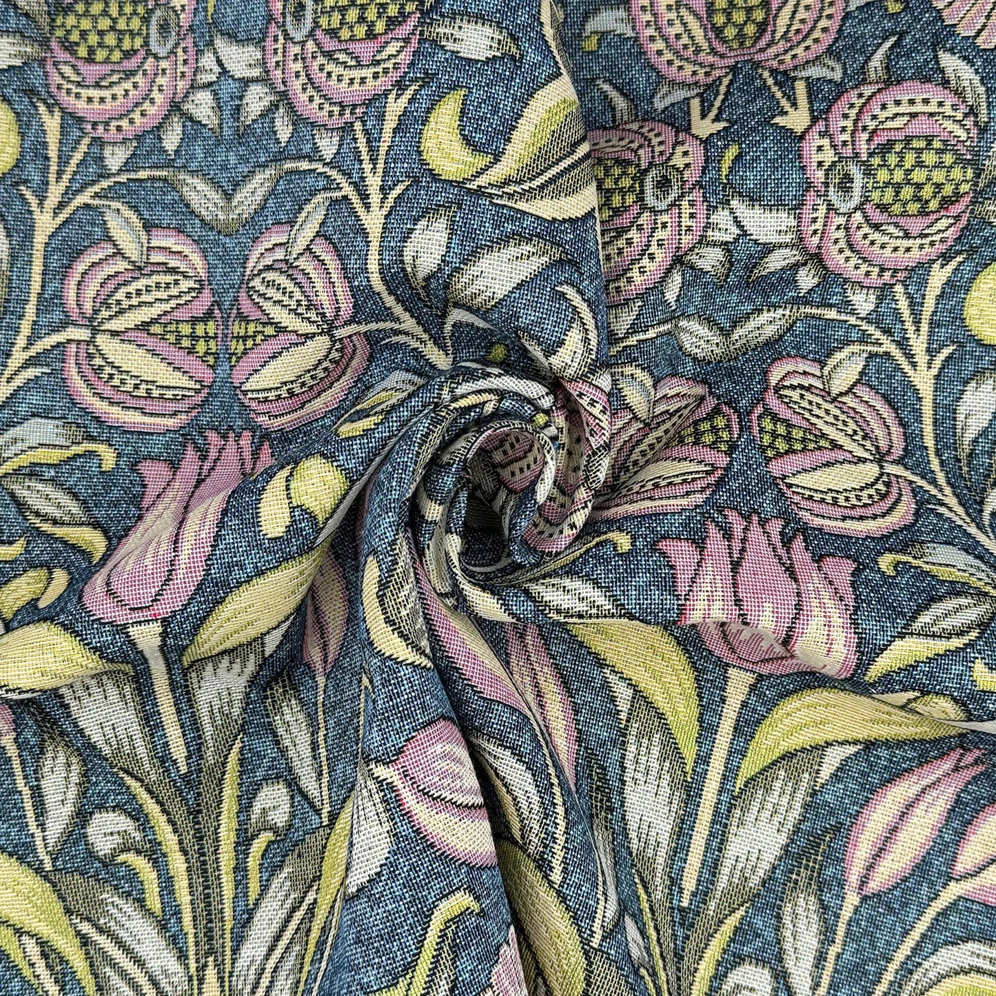 William Morris Tapestry Fabric | Luxury Cotton Rich Side-Matching Tapestry 55" (140cm) Wide â€“ Sold by the Meter