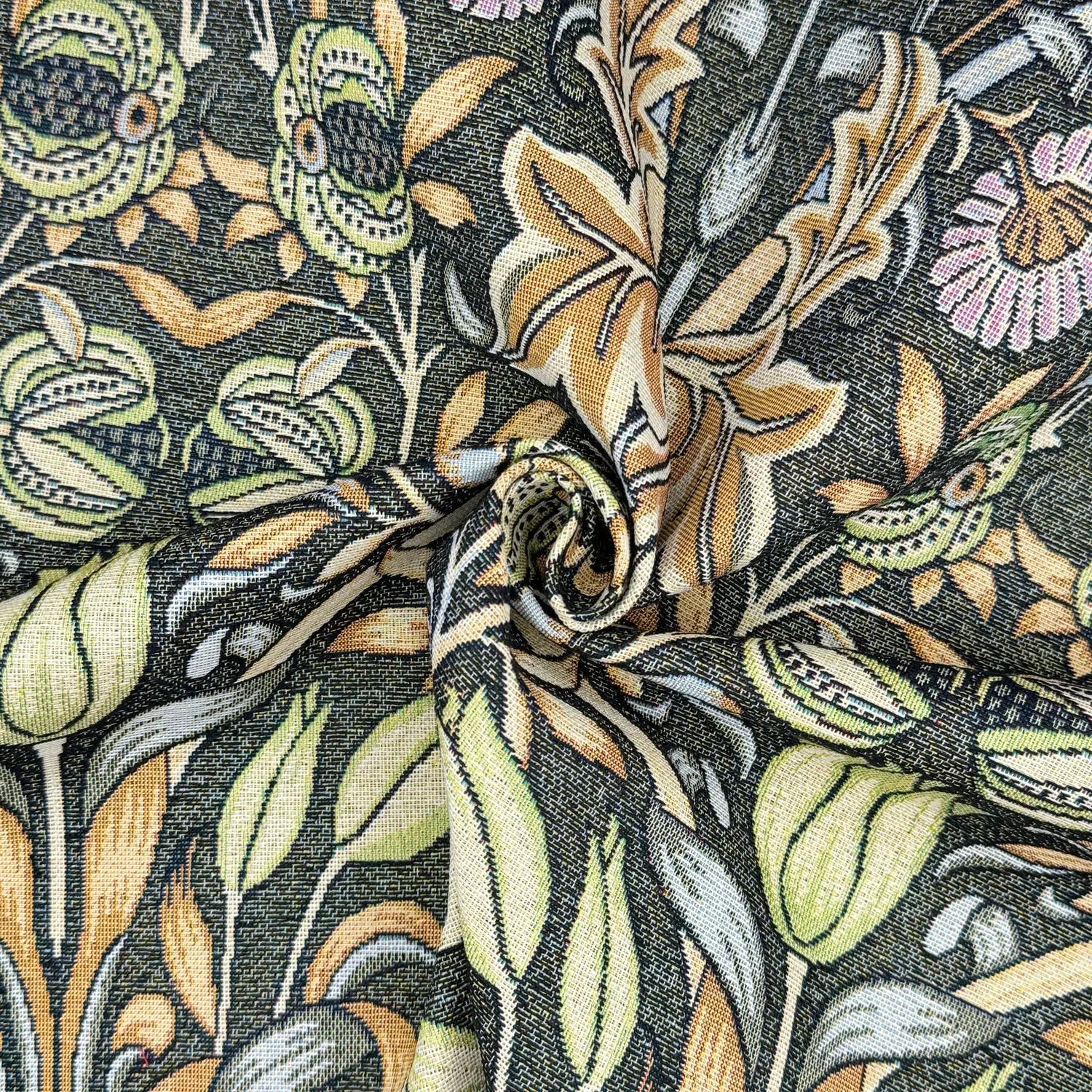 William Morris Tapestry Fabric â€“ Luxury Cotton Rich Side-Matching 55" (140cm) Wide â€“ 15M Roll