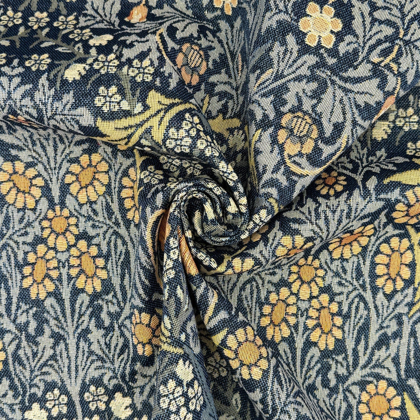 William Morris Tapestry Fabric | Luxury Cotton Rich Side-Matching Tapestry 55" (140cm) Wide – Sold by the Meter