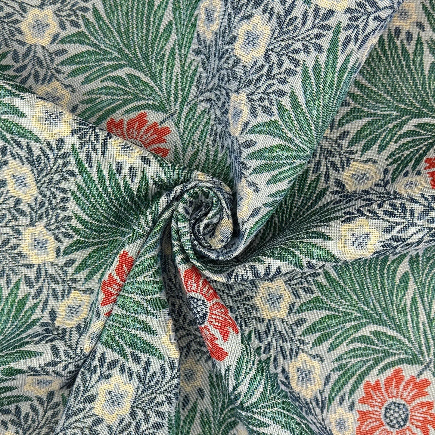 William Morris Tapestry Fabric â€“ Luxury Cotton Rich Side-Matching 55" (140cm) Wide â€“ 15M Roll