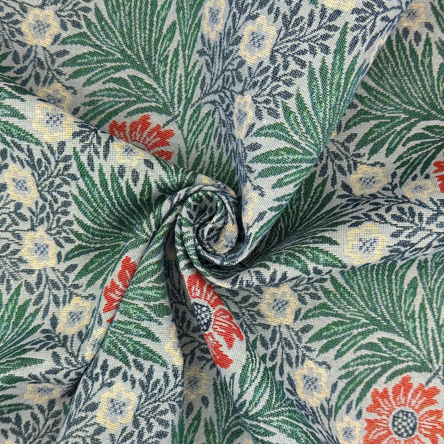 William Morris Tapestry Fabric â€“ Luxury Cotton Rich Side-Matching 55" (140cm) Wide â€“ 15M Roll