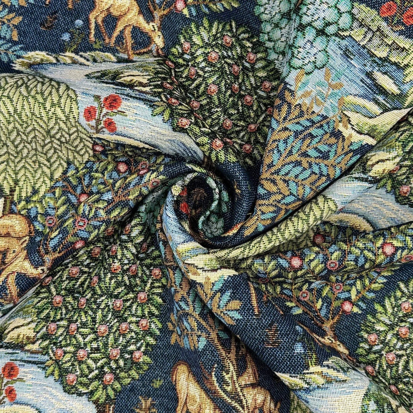 William Morris Tapestry Fabric â€“ Luxury Cotton Rich Side-Matching 55" (140cm) Wide â€“ 15M Roll