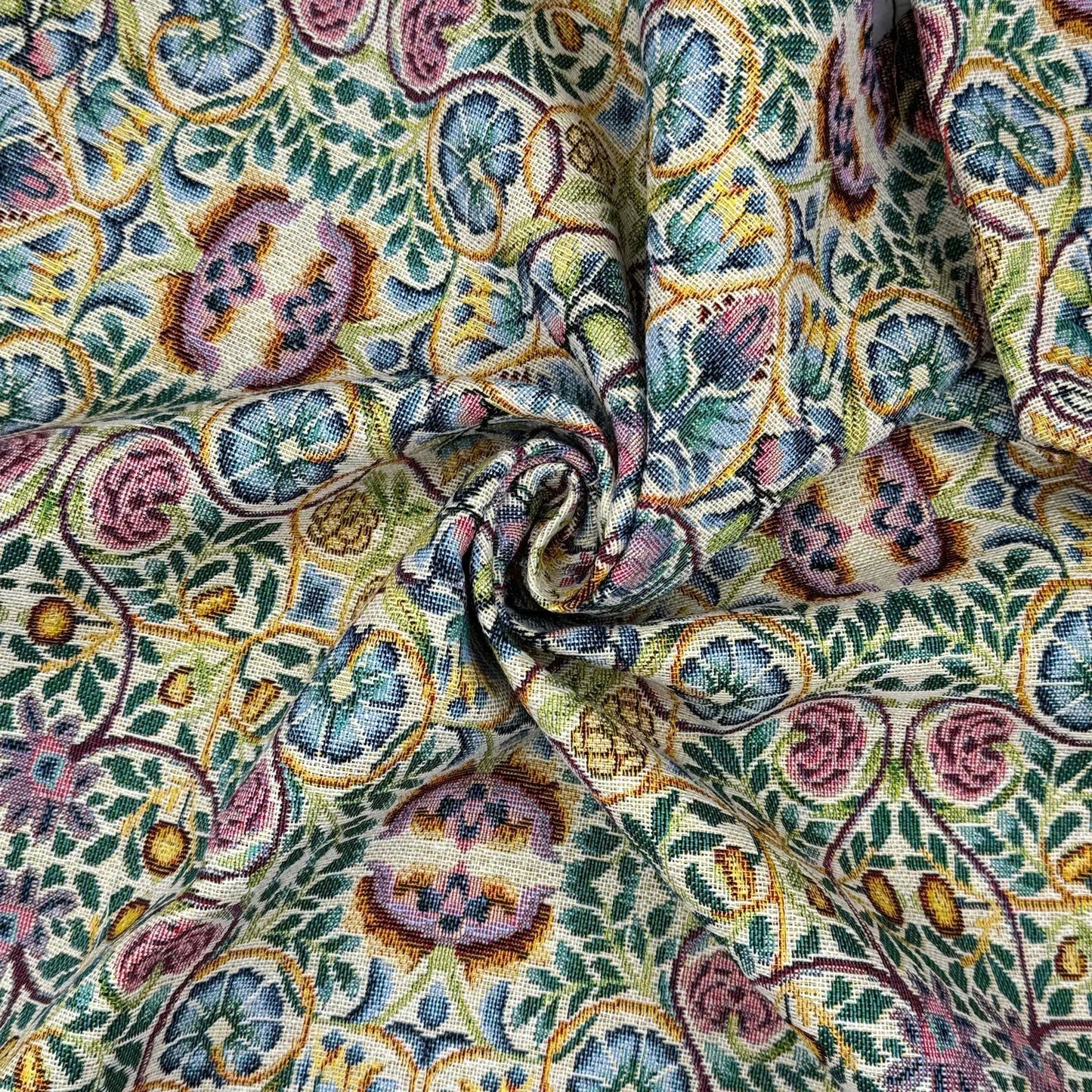 William Morris Tapestry Fabric â€“ Luxury Cotton Rich Side-Matching 55" (140cm) Wide â€“ 15M Roll