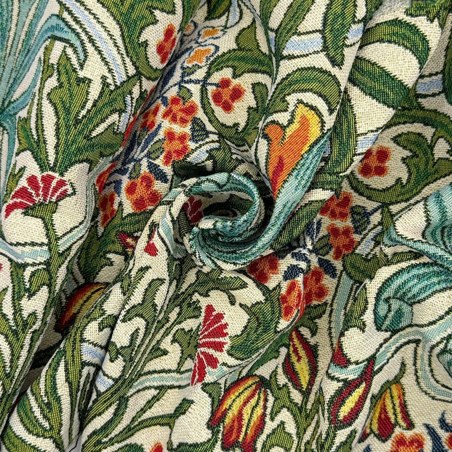 William Morris Tapestry Fabric â€“ Luxury Cotton Rich Side-Matching 55" (140cm) Wide â€“ 15M Roll