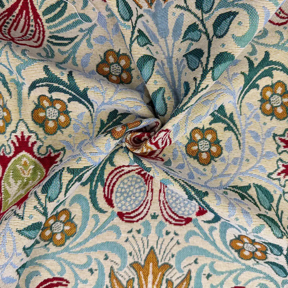 William Morris Tapestry Fabric â€“ Luxury Cotton Rich Side-Matching 55" (140cm) Wide â€“ 15M Roll