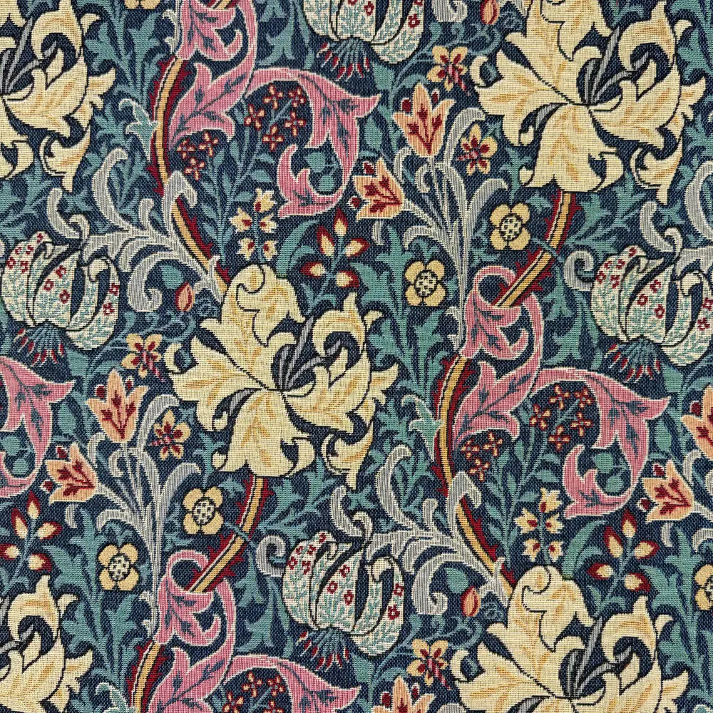 William Morris Tapestry Fabric â€“ Luxury Cotton Rich Side-Matching 55" (140cm) Wide â€“ 15M Roll