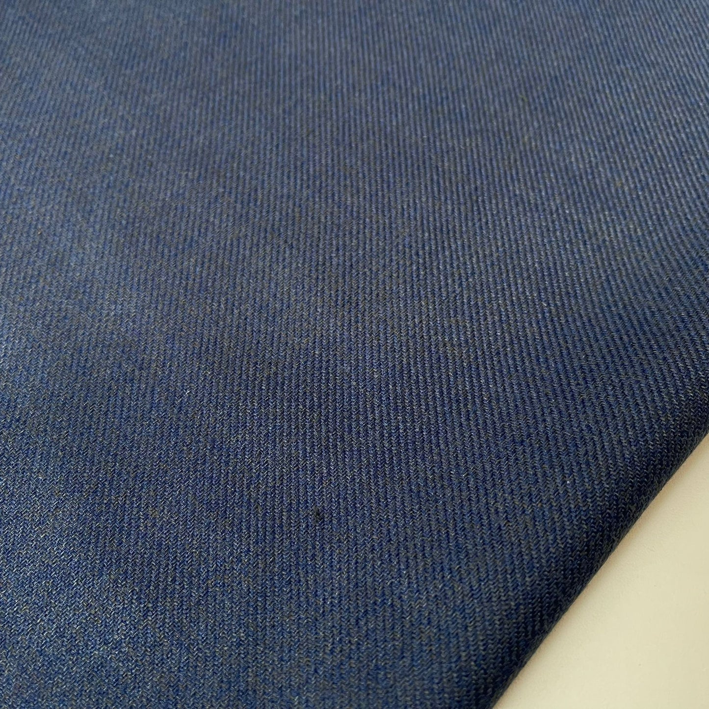 Navy Blue Pashmina Winter Viscose Twill Fabric Dress Costume Scarf Material 44" Wide By The Meter