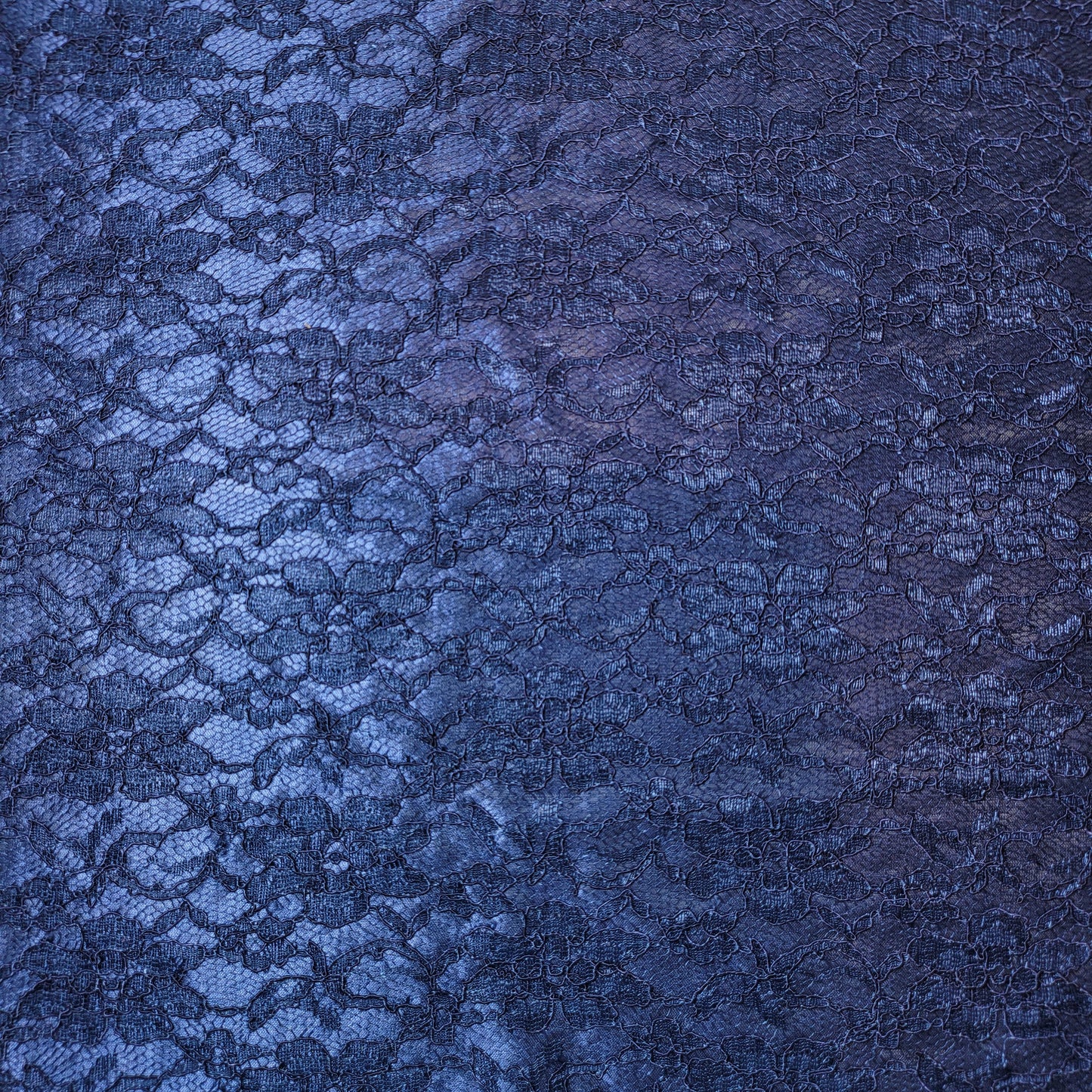 Marineblauer Kordel-Spitzenstoff, Satin-gebunden, Designer-Kleider-Bastelmaterial, 147,3 cm, Meterware (Kopie) (Kopie)