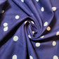 Navy Polka Spot 100% Cotton Cord Woven Velvet Corduroy Fabric Upholstery Dress Material 58"