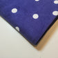 Navy Polka Spot 100% Cotton Cord Woven Velvet Corduroy Fabric Upholstery Dress Material 58"