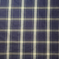 Navy Sage Thick 100% Cotton Tartan Check Plaid / Stripe Dress Fabric Craft Quilting Material 58" By The Meter