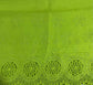 Neon Green Cotton Floral Embroidery Fabric Lace Broderie Anglaise Dress Craft Material 44" By the Meter