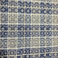 New Blue Checked Embroidered Cotton Fabric 44" Wide | Floral Broderie Dressmaking, Craft & Home Décor Material by the Metre