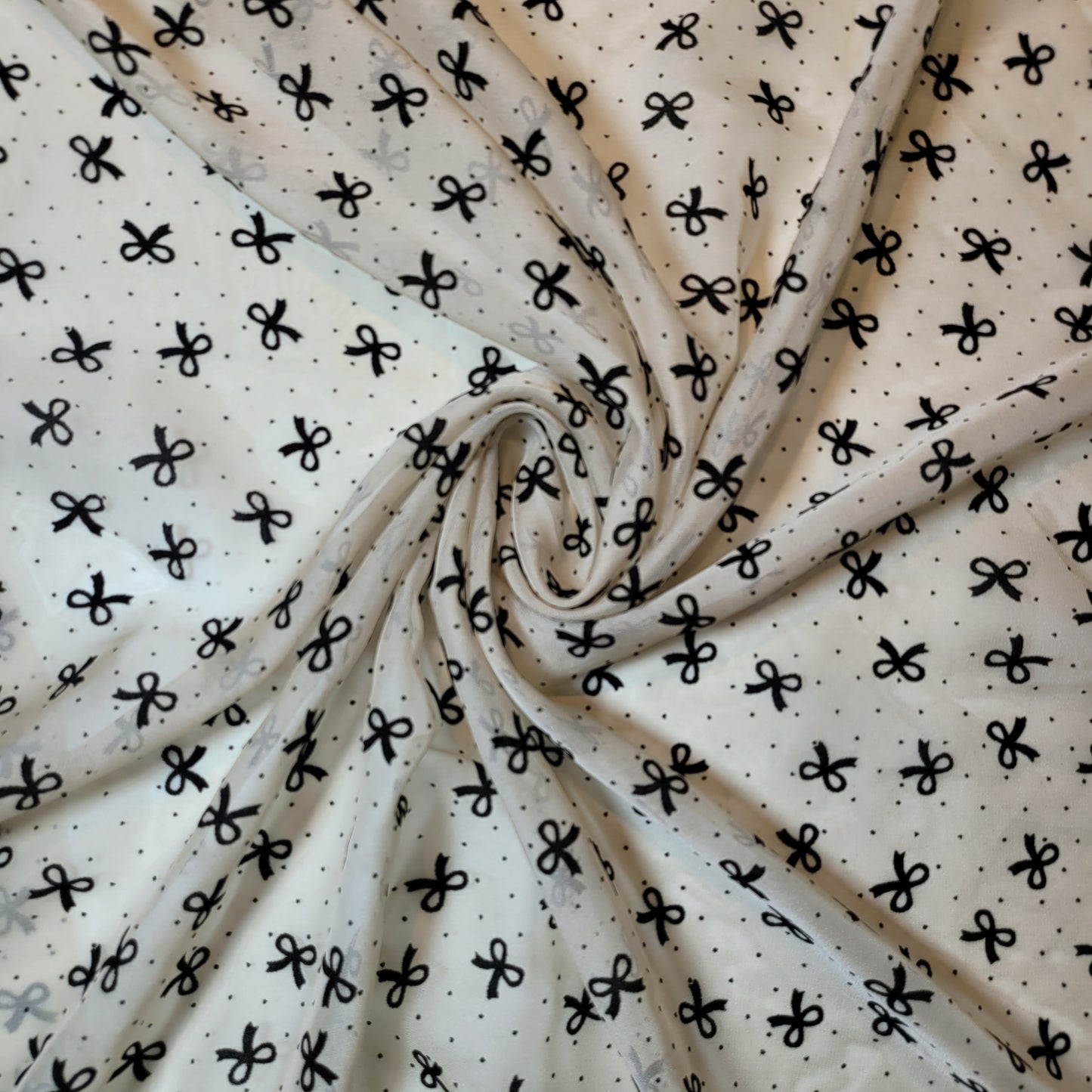 Nude Bow Flock Mesh Net Dress Craft Costume Material 58" By The Meter