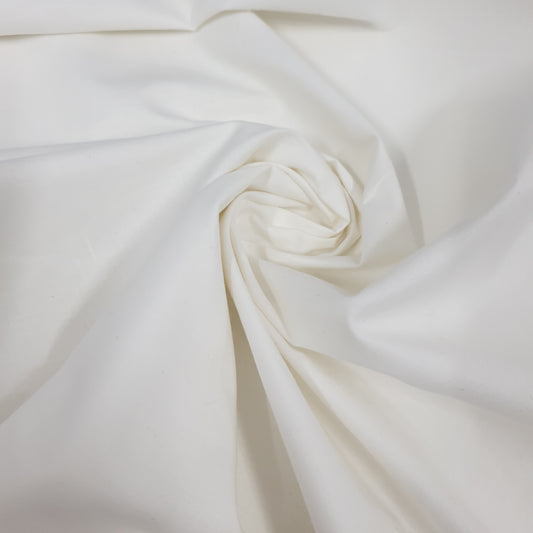 Ivory Clearance 100% Cotton Fabric Plain Solid Quilting Craft Dress Material 44" 23 Meter Roll