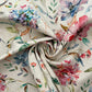 Recycled Cotton Organic Linen Printed Fabric | Sustainable 55" (140cm) Wide 243gsm Dressmaking & Home Décor Material – Sold by the Meter
