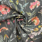 Recycled Cotton Organic Linen Printed Fabric | Sustainable 55" (140cm) Wide 243gsm Dressmaking & Home DÃ©cor Material â€“ Sold by the Meter