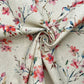 Recycled Cotton Organic Linen Printed Fabric | Sustainable 55" (140cm) Wide 243gsm Dressmaking & Home Décor Material – Sold by the Meter