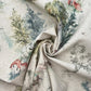 Recycled Cotton Organic Linen Printed Fabric | Sustainable 55" (140cm) Wide 243gsm Dressmaking & Home DÃ©cor Material â€“ Sold by the Meter