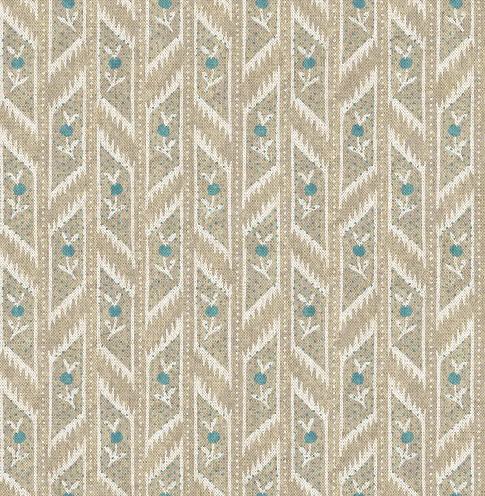 Recycled Cotton Linen Fabric | 90% Recycled Cotton 10% Organic Linen 243gsm 55" (140cm) Wide Printed Fabric â€“ Sold by the Meter