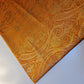 Orange Double Paisley Gold Metallic Banarasi Brocade Fabric | Dress, Craft & Décor Material | 44" Wide By the Meter