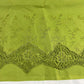 Olive Green Cotton Floral Embroidery Fabric Lace Broderie Anglaise Dress Craft Material 44" By the Meter