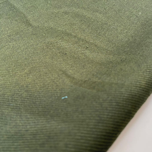 Olive Green Pashmina Winter Viscose Twill Fabric Dress Costume Scarf Material 44" Wide By The Meter