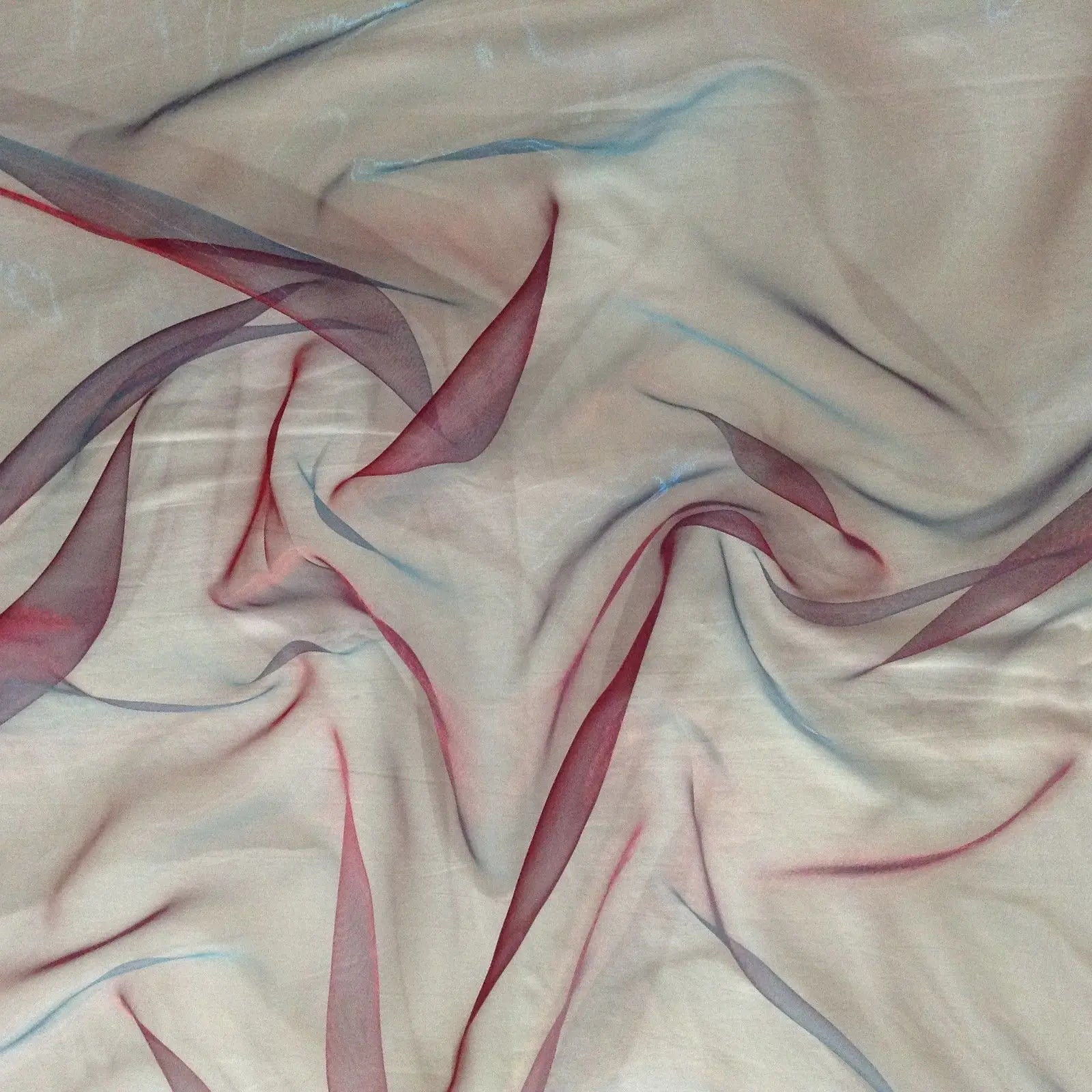 Two Tone Organza Fabric | Sheer Two-Colour Organza 59" (150cm) Wide â€“ Sold by the Meter