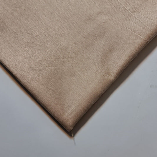 Beige Polyester Cotton Sateen Material Curtain Lining Dress Craft Quilting Fabric 44" By The Meter