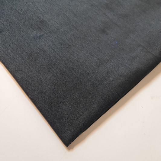 Black Polyester Cotton Sateen Material Curtain Lining Dress Craft Quilting Fabric 44" By The Meter