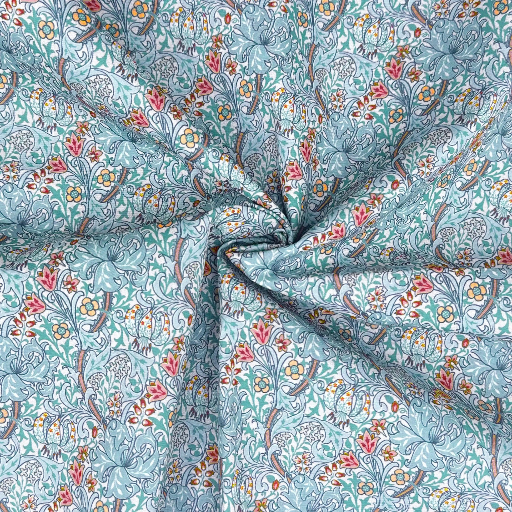 Polycotton Digital Print Fabric | 80% Polyester 20% Cotton 45" (115cm) Wide Lightweight Printed Fabric â€“ Sold by the Meter