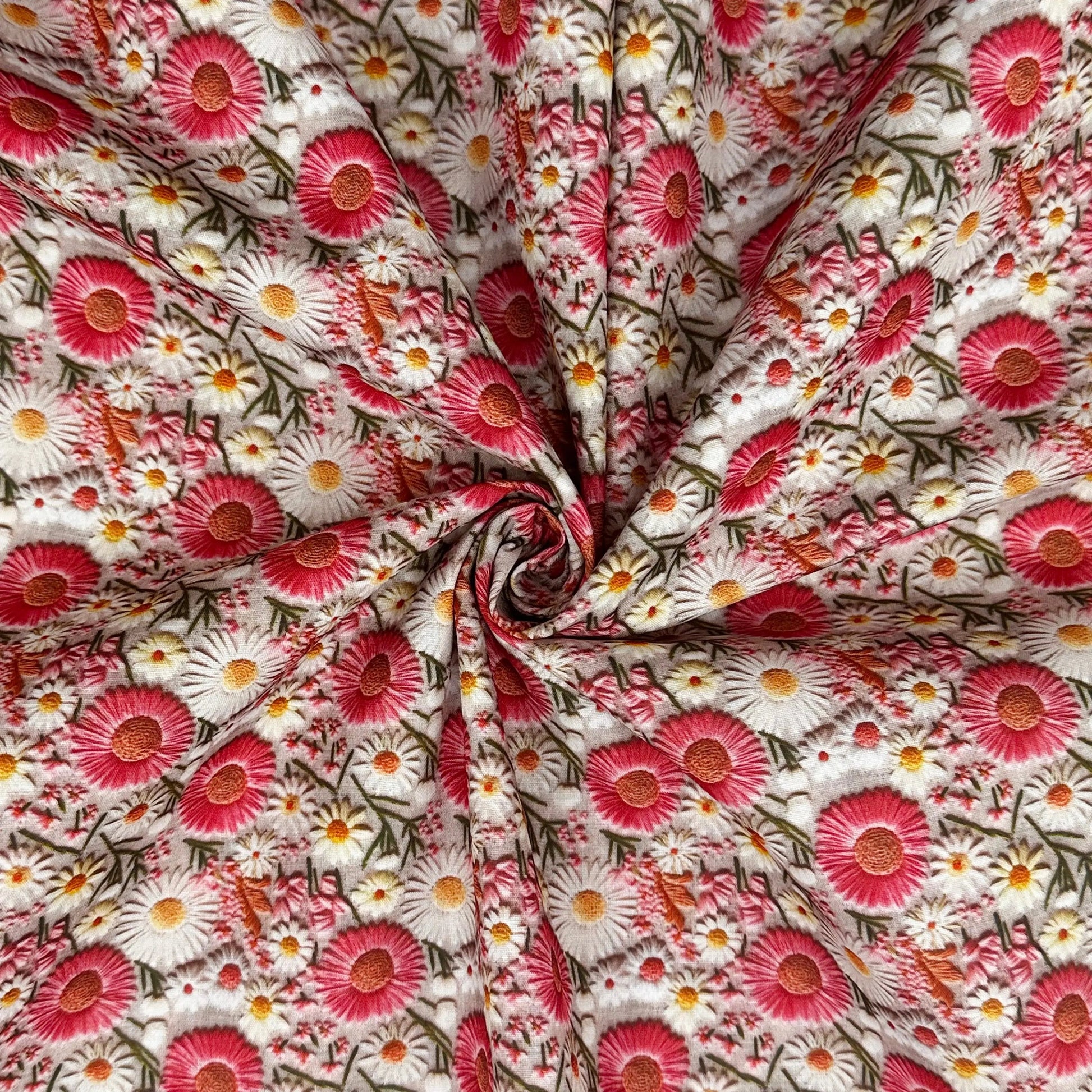 Polycotton Digital Print Fabric | 80% Polyester 20% Cotton 45" (115cm) Wide Lightweight Printed Fabric – Sold by the Meter