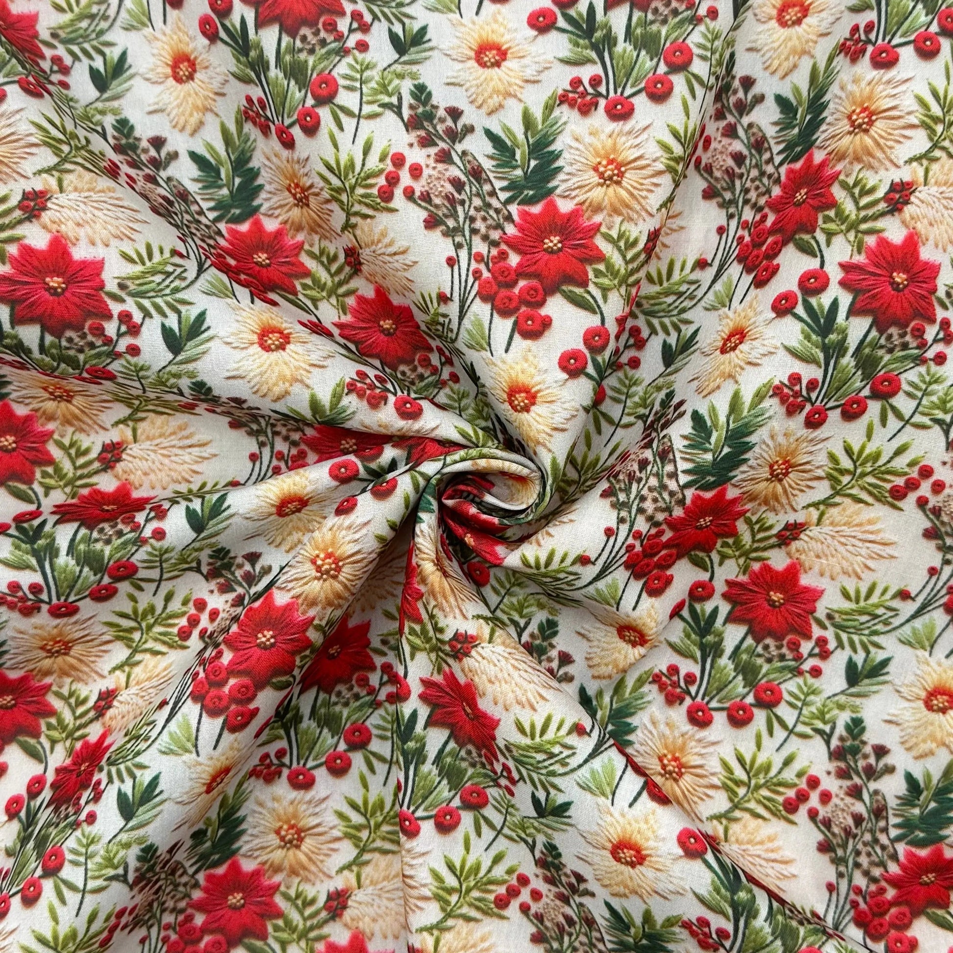 Polycotton Digital Print Fabric | 80% Polyester 20% Cotton 45" (115cm) Wide Lightweight Printed Fabric â€“ Sold by the Meter