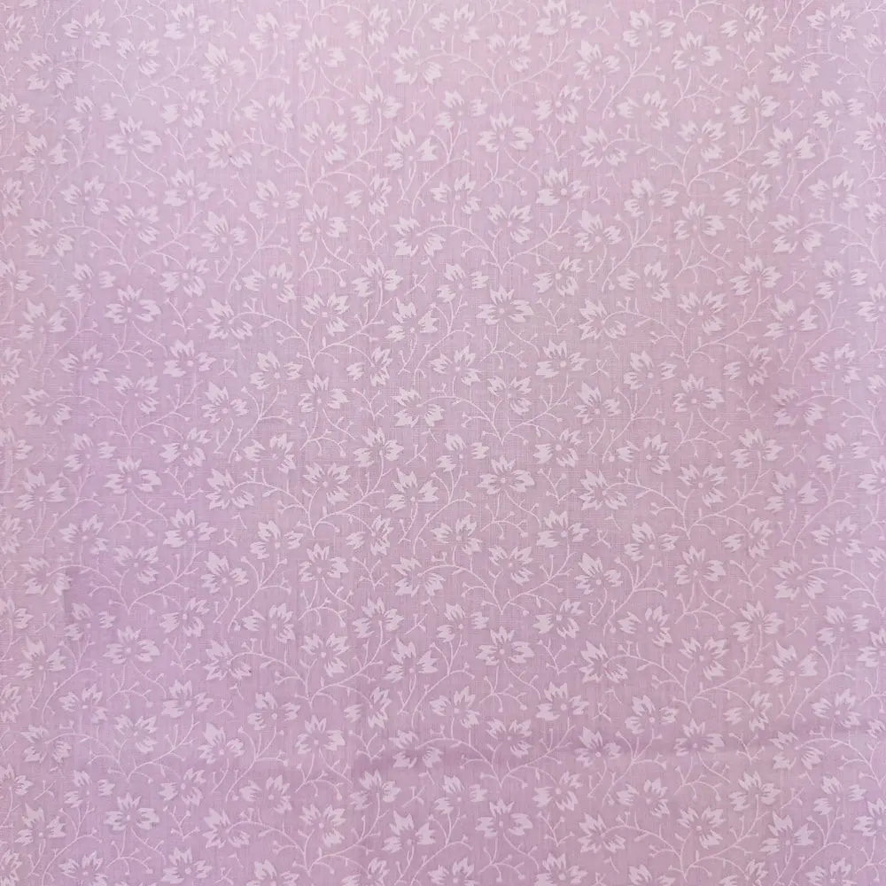 Ditsy Floral Pink Paste Printed Polycotton Dressmaking & Craft Fabric 44" Wide By The Meter