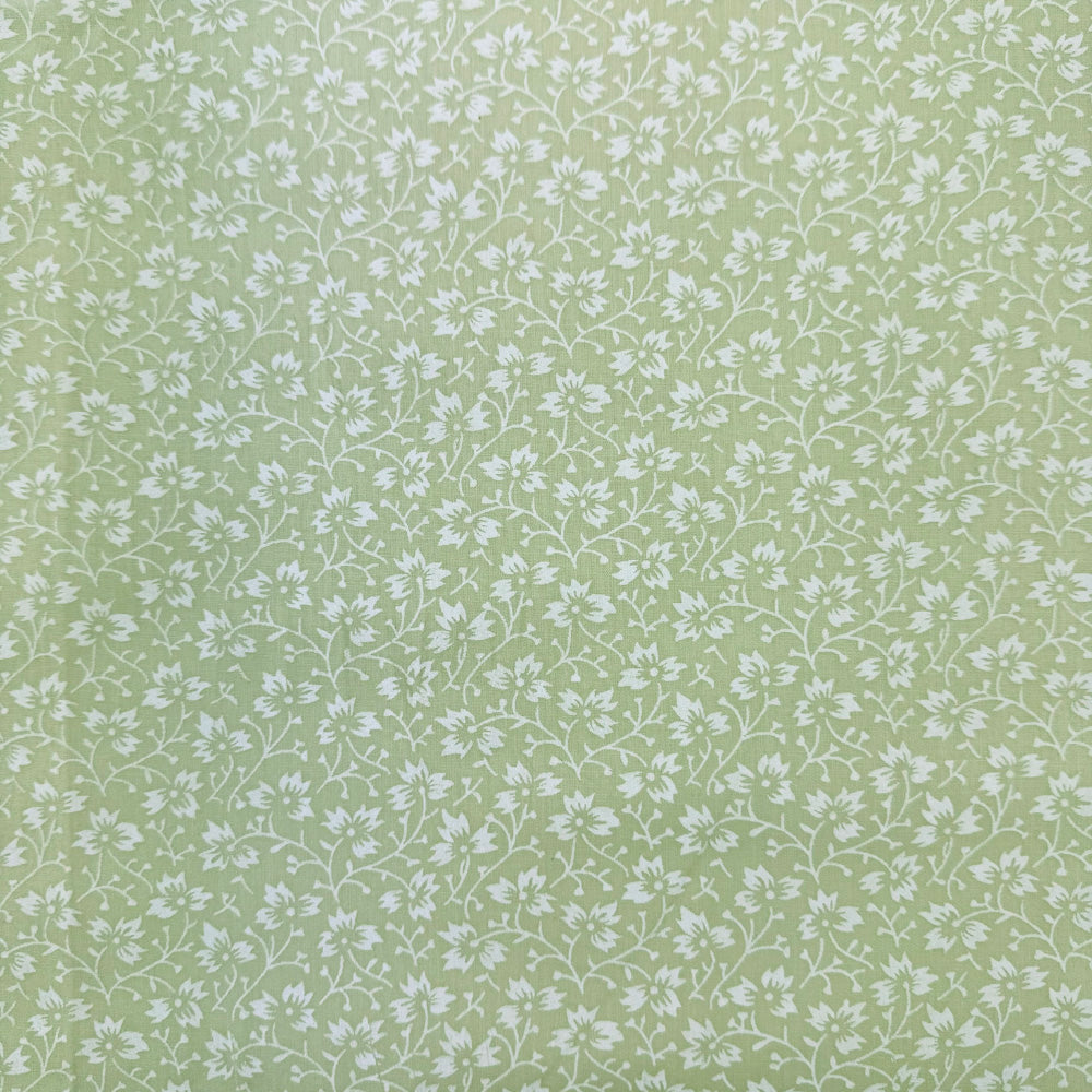 Ditsy Floral Paste Printed Polycotton Fabric | 44" (112cm) Wide Dressmaking & Craft Material – Sold by the Metre
