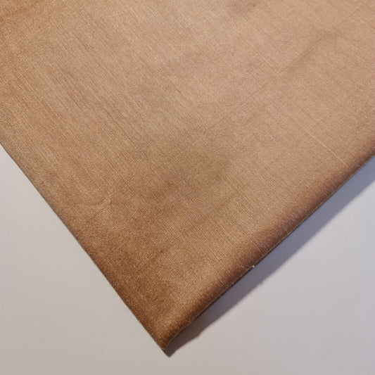 Goldfarbener Polyester-Baumwoll-Satinstoff, Vorhangfutter, Kleiderbastelstoff, Quiltstoff, 111,8 cm, Meterware