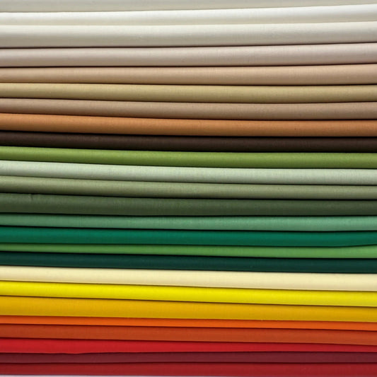100% Cotton Percale Fabric | 44" (112cm) Wide Lightweight Plain Fabric – Sold by the Meter