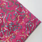 Vibrant Artisan 100% Cotton Batik Fabric: Hand-Dyed Multicolour Patchwork - 44” Wide for Crafts (Pink)